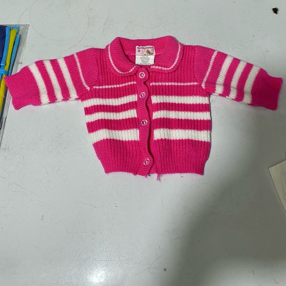 Neon Pink Baby Cardigan